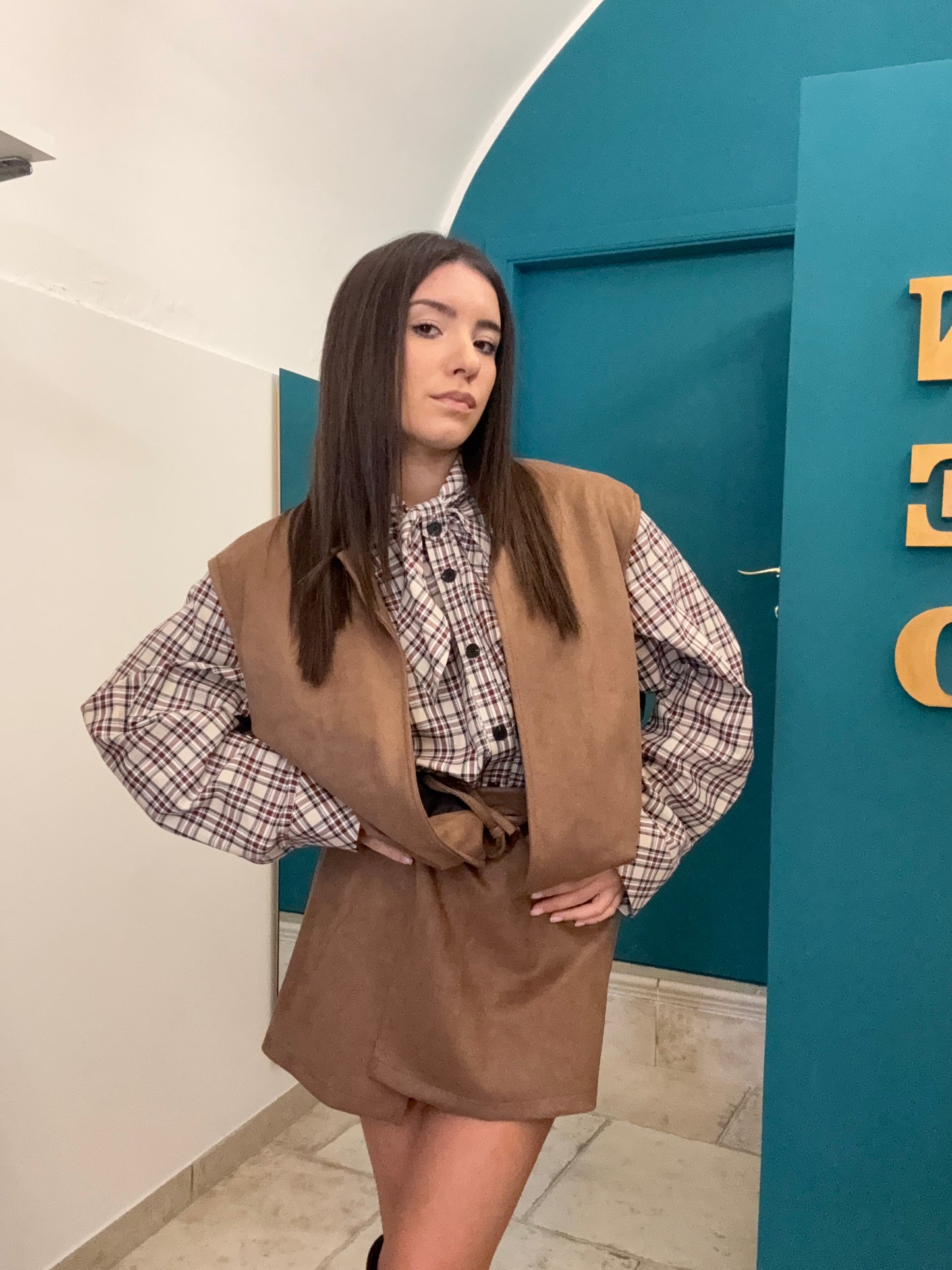 Gilet suede Just