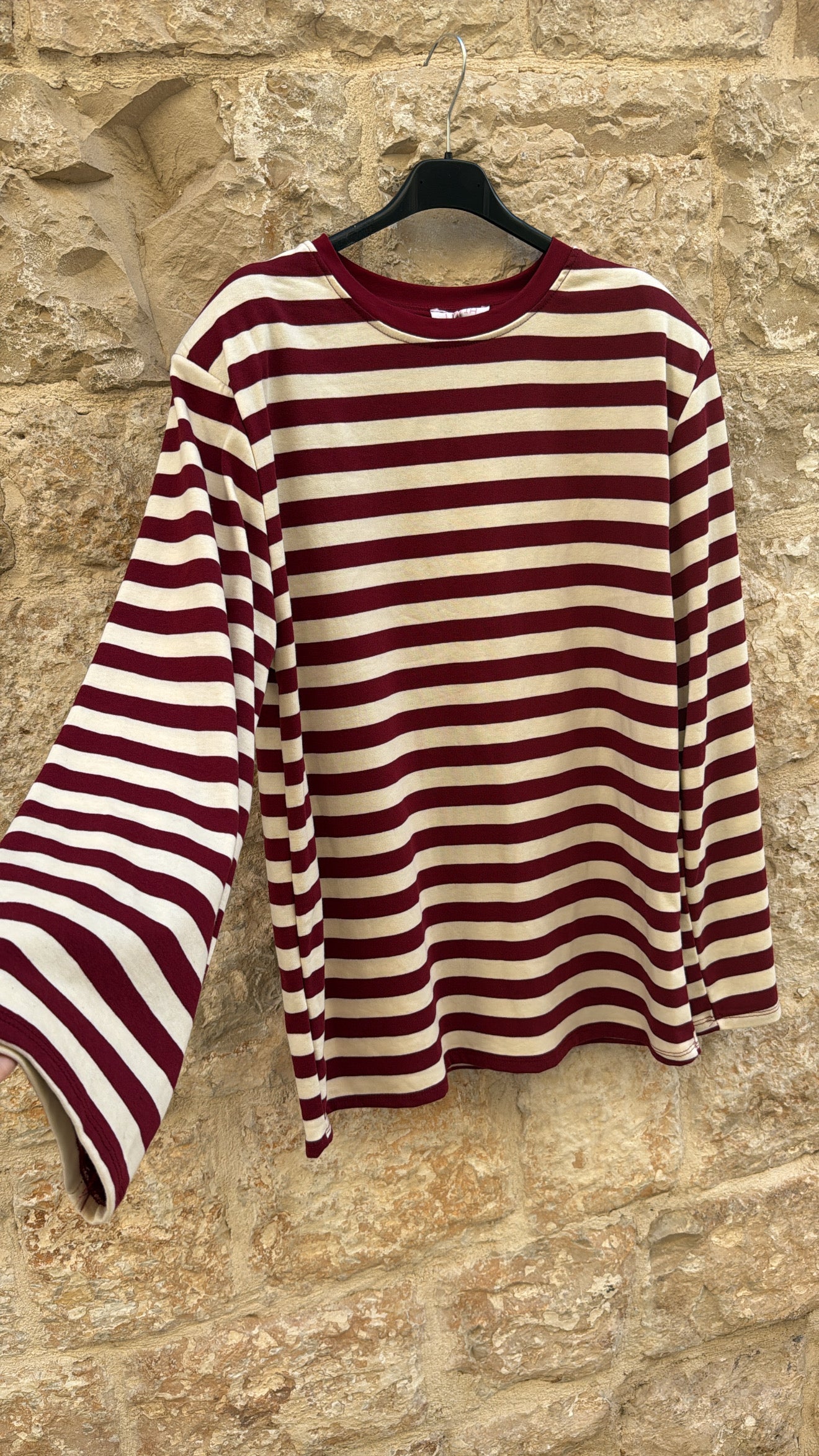 Maglia mille righe spallina