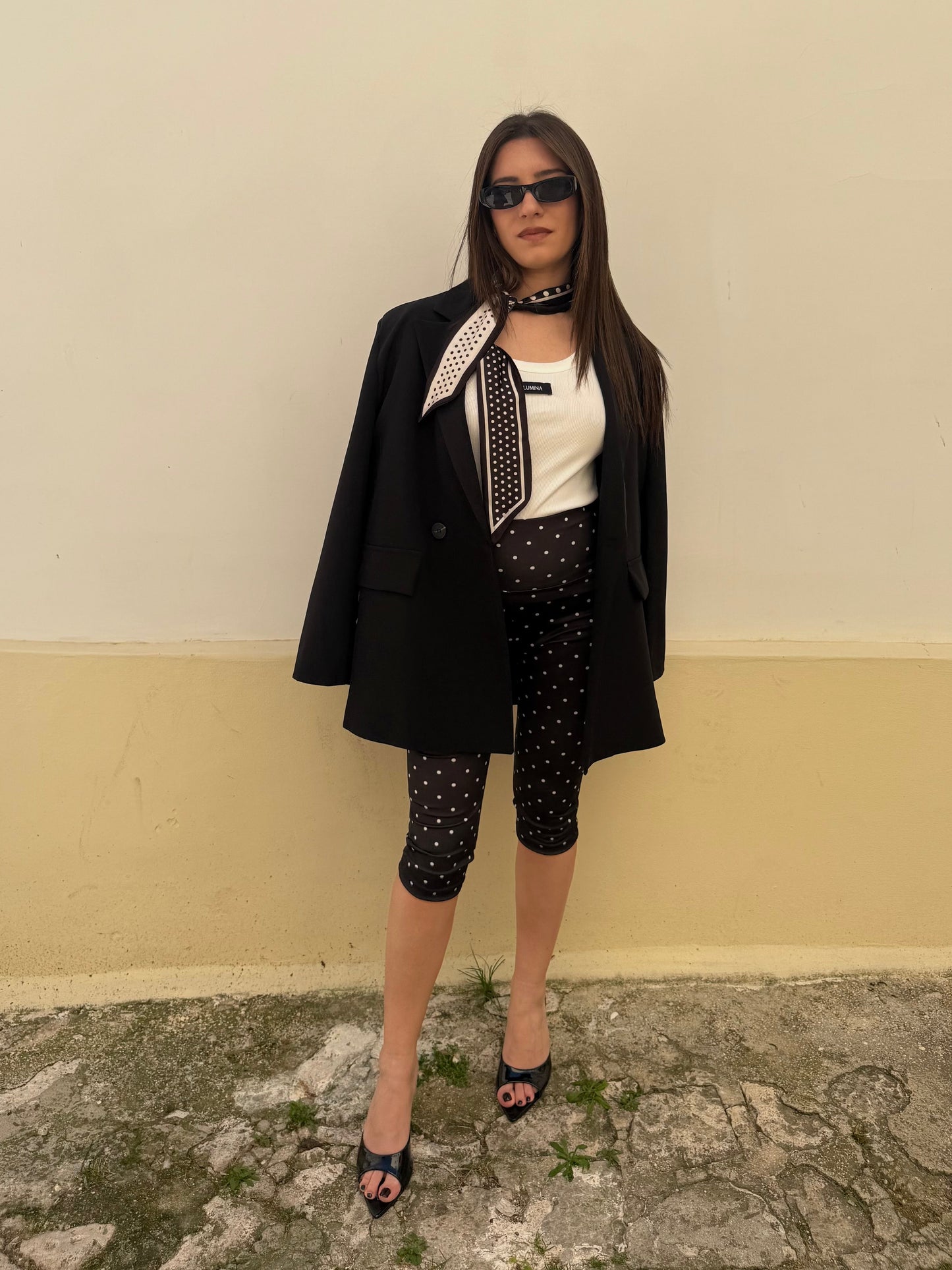 Leggins Capri pois