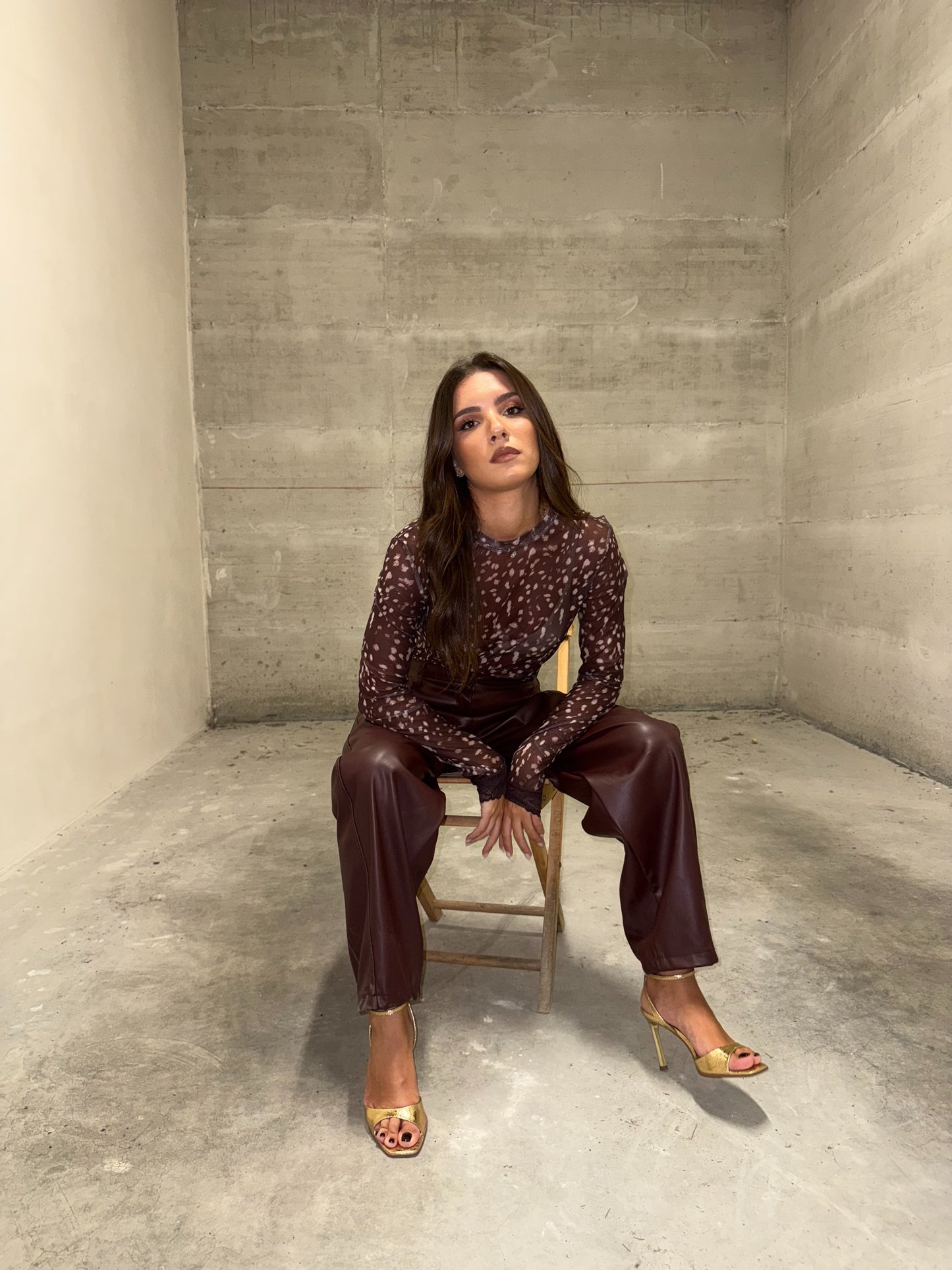 Pantalone ecopelle