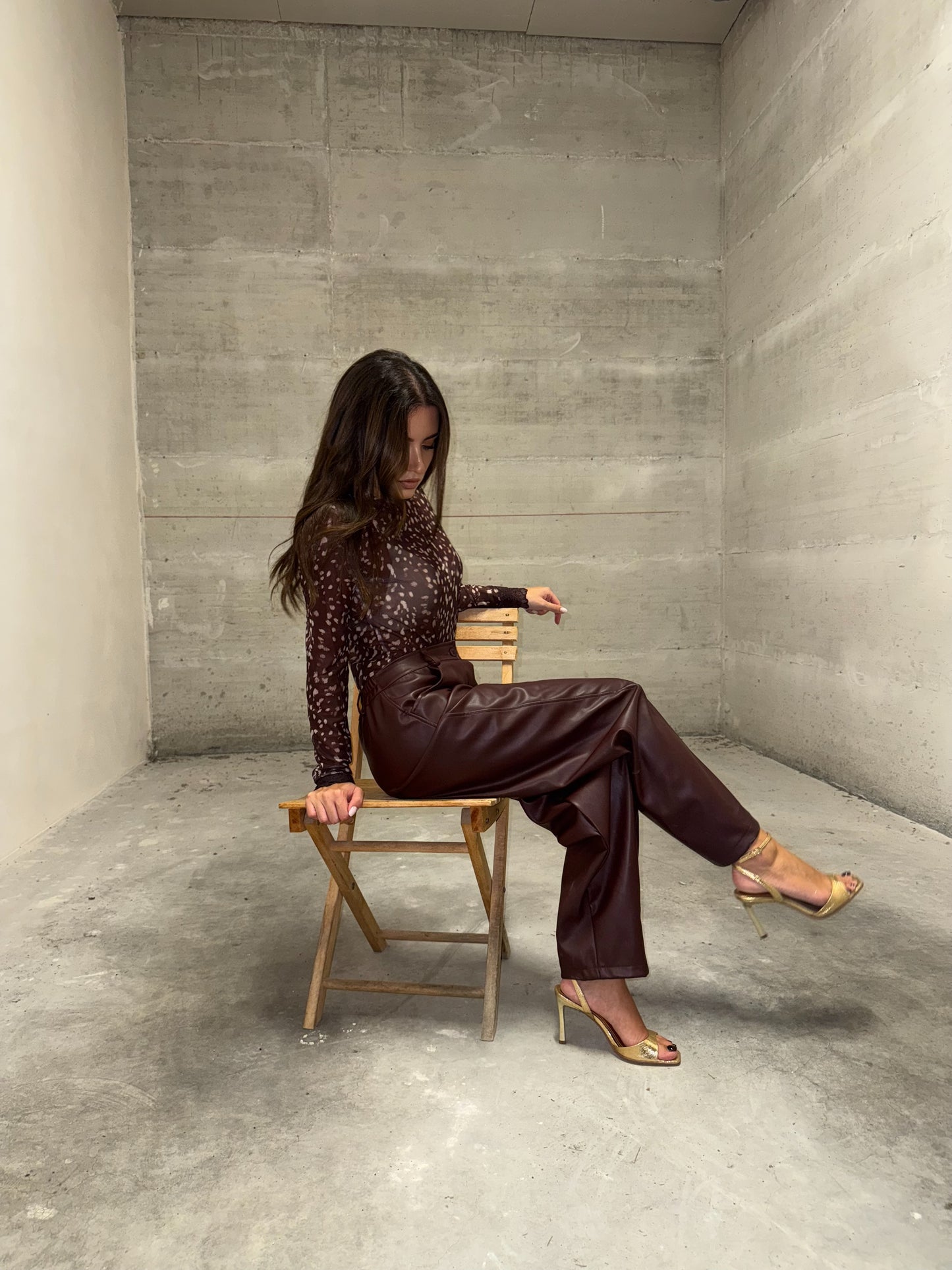 Pantalone ecopelle