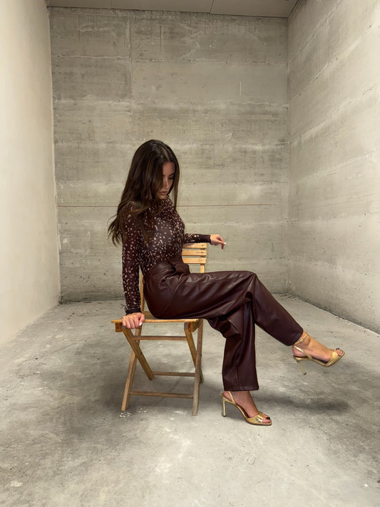 Pantalone ecopelle