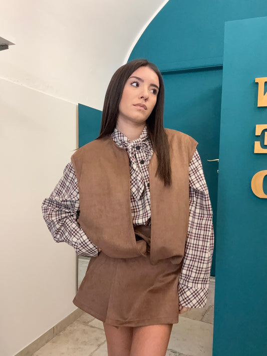 Gilet suede Just