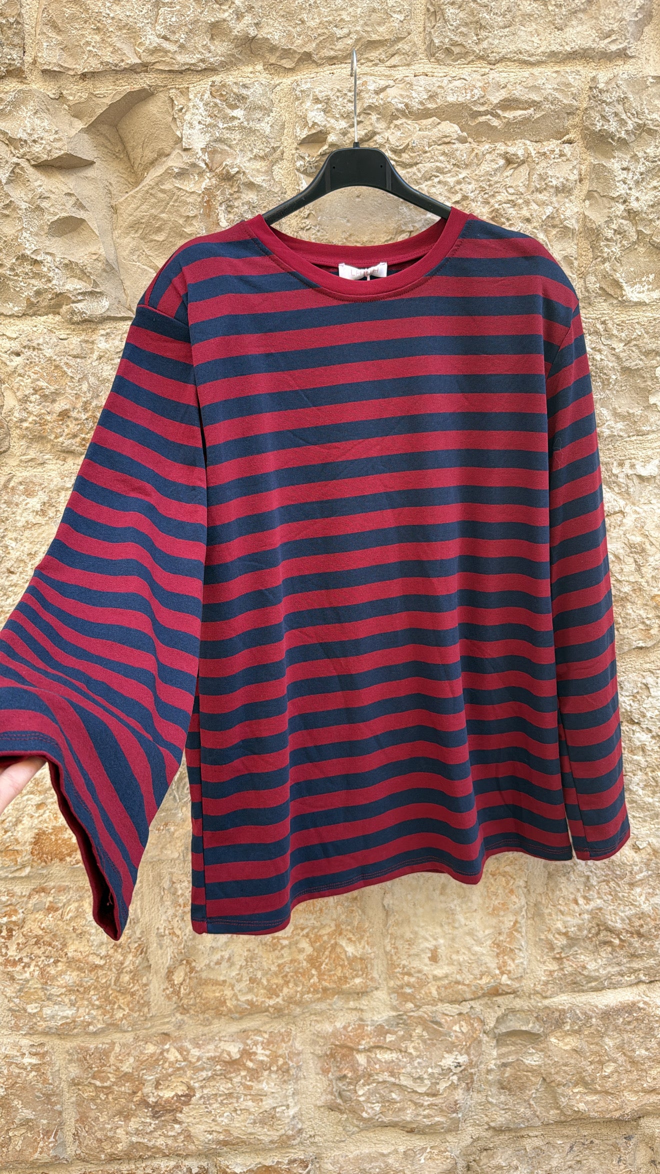 Maglia mille righe spallina