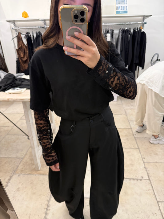 Maglia maniche pizzo