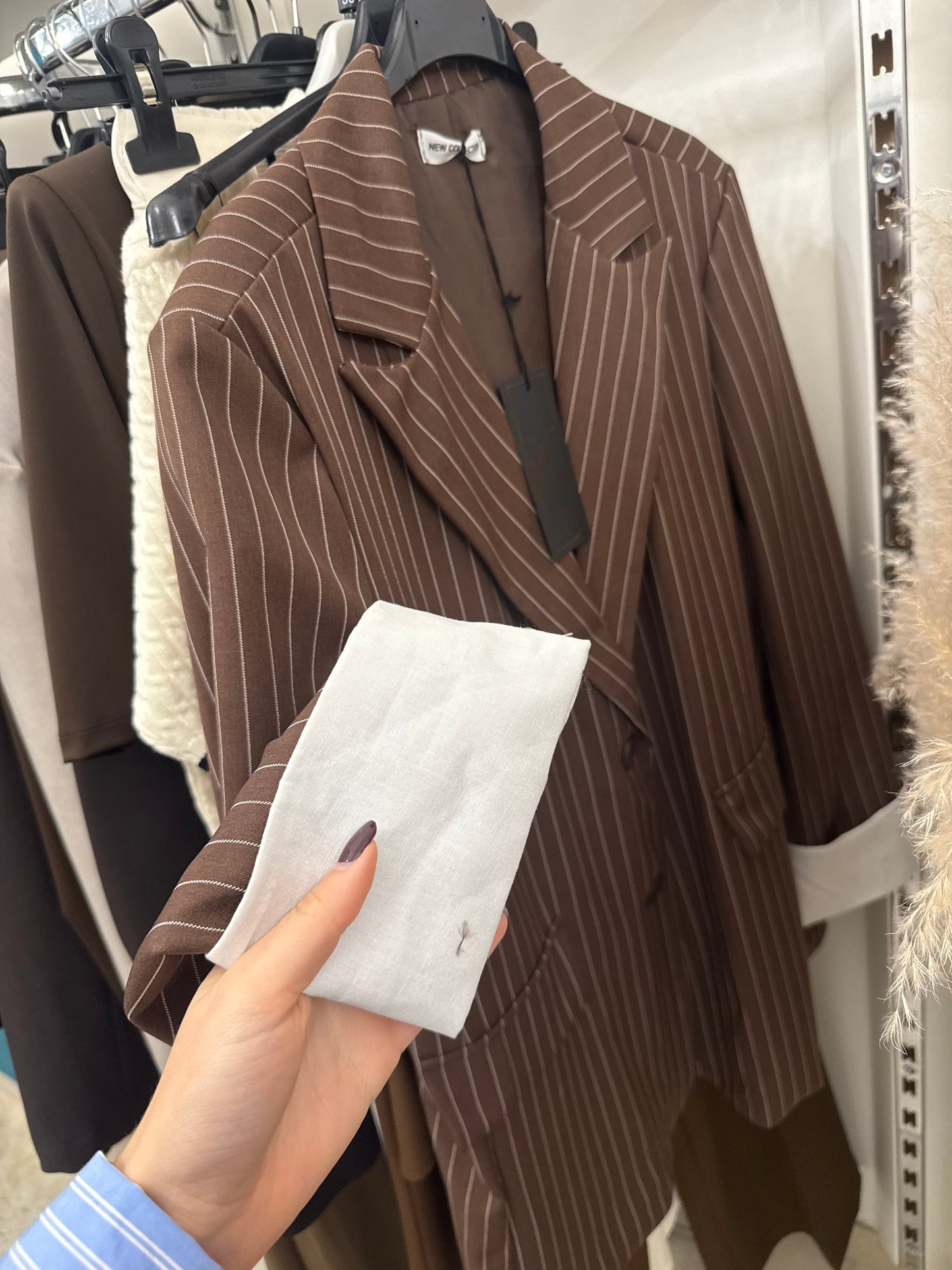 Blazer risvolto gessato