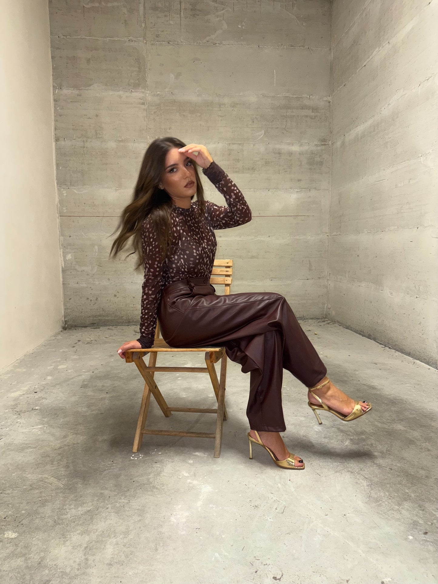 Pantalone ecopelle