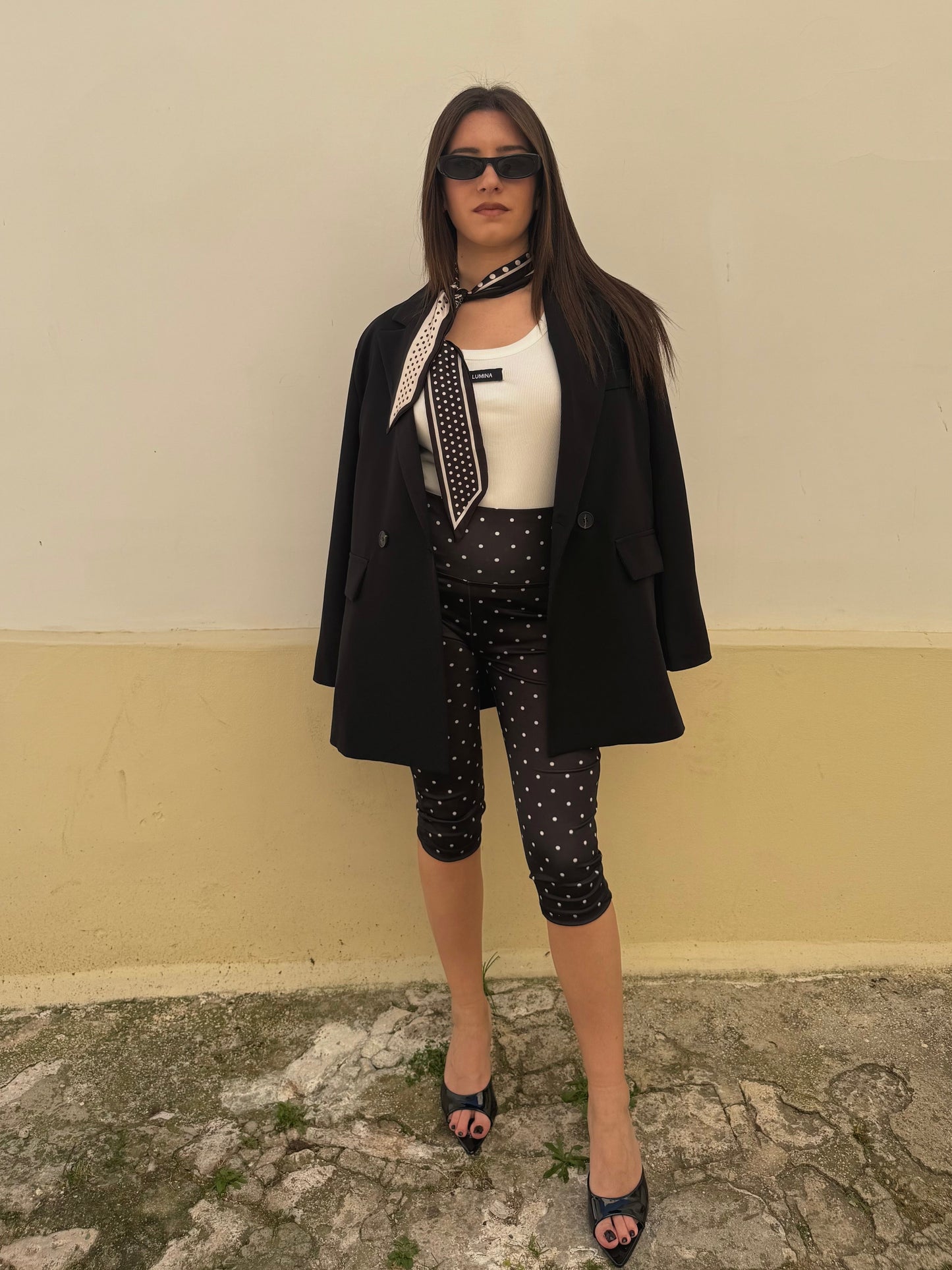 Leggins Capri pois
